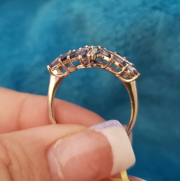 Size 10, Iolite Marquise 925 Silver, 2.1 carats - Picture 5 of 7